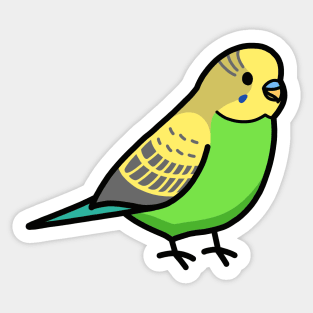 Green Budgie Sticker